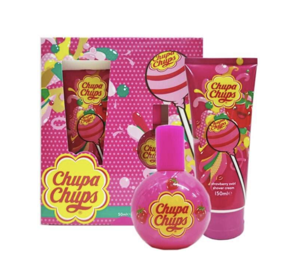 Chupa Chups Geschenkbox Strawberry Duschcreme 150 ml und Eau De Toilette 50 ml
