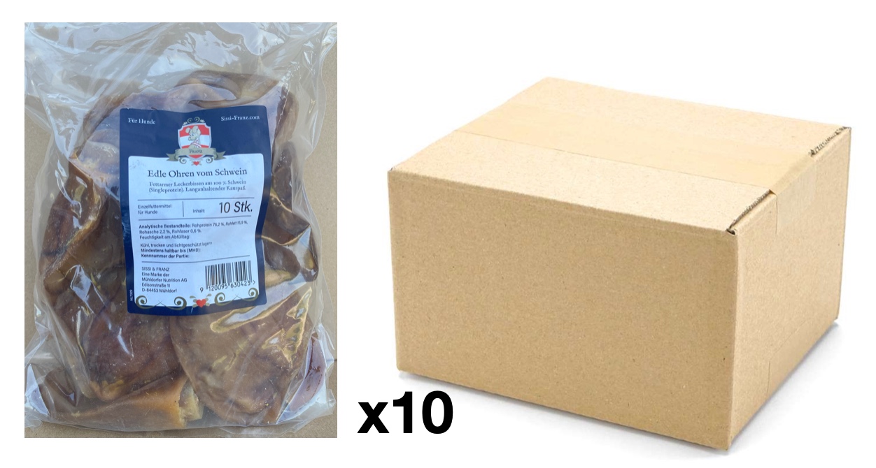 10x 10er Sissi & Franz "'Edle Ohren vom Schwein"