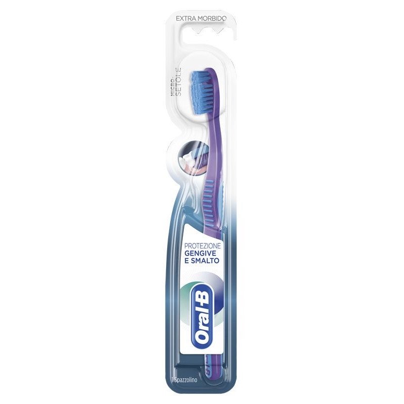 Oral-b Zahnfleisch und Zahnschmelz Handzahnbürste extra weiche Borsten 1 Stück