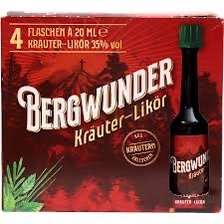 Bergwunder Kräuter-Likör 35% vol. 4 x 20 ml
