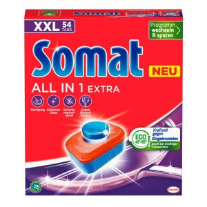 Somat dishwasher tabs, all-in-1, extra, 54 tabs