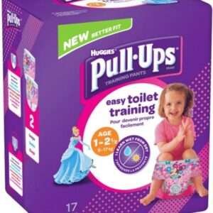 HUGGIES Toilettentrainingshosen 8-17kg, für Mädchen, 17 Stück