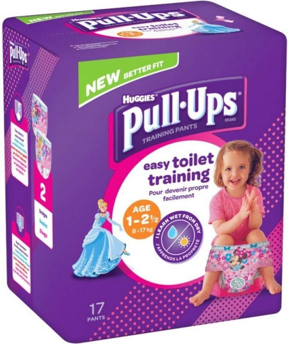 HUGGIES Toilettentrainingshosen 8-17kg, für Mädchen, 17 Stück