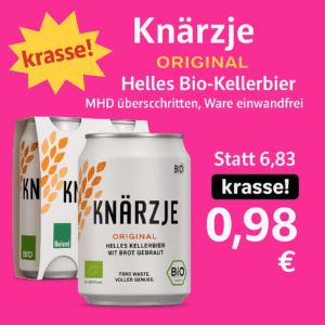 Knärzje Original – Helles Bio-Kellerbier 4 x 330ml PFANDFREI