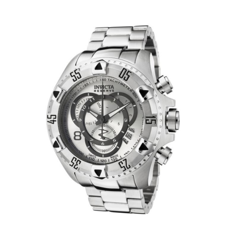 Invicta Herren-Armbanduhr XL Chronograph Quarz Edelstahl 5524 – Bild 2