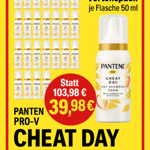 24x Trocken-Shampoo Pantene "CHEAT DAY" Schaum je 50 ml