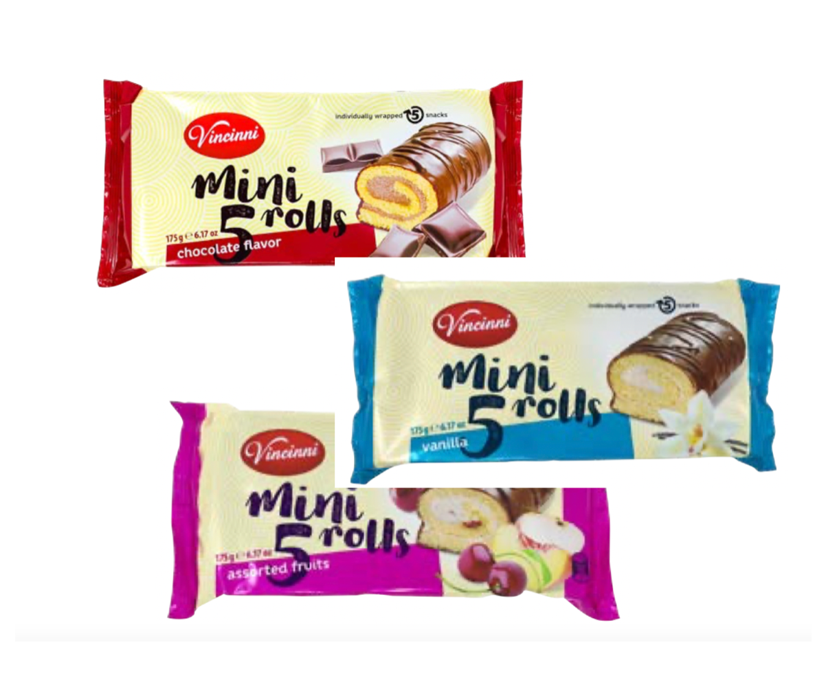 Vincinni Mini Rolls diverse Sorten (5er-Pack - 175g)