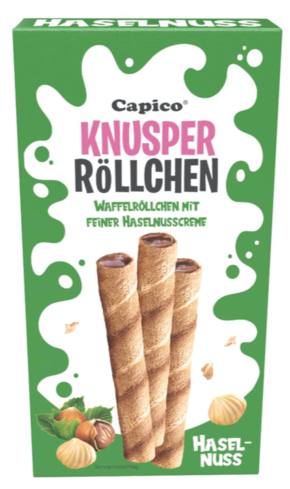 Capico Waffelröllchen 4 Sorten je 75g – Bild 5