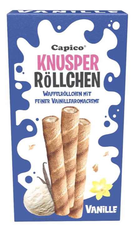 Capico Waffelröllchen 4 Sorten je 75g – Bild 4