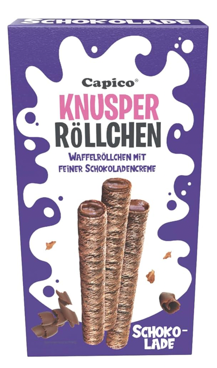Capico Waffelröllchen 4 Sorten je 75g – Bild 2