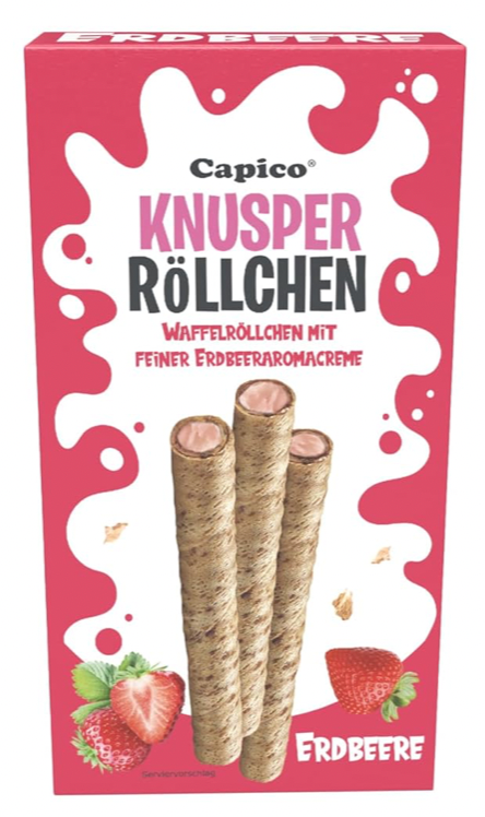 Capico Waffelröllchen 4 Sorten je 75g – Bild 3