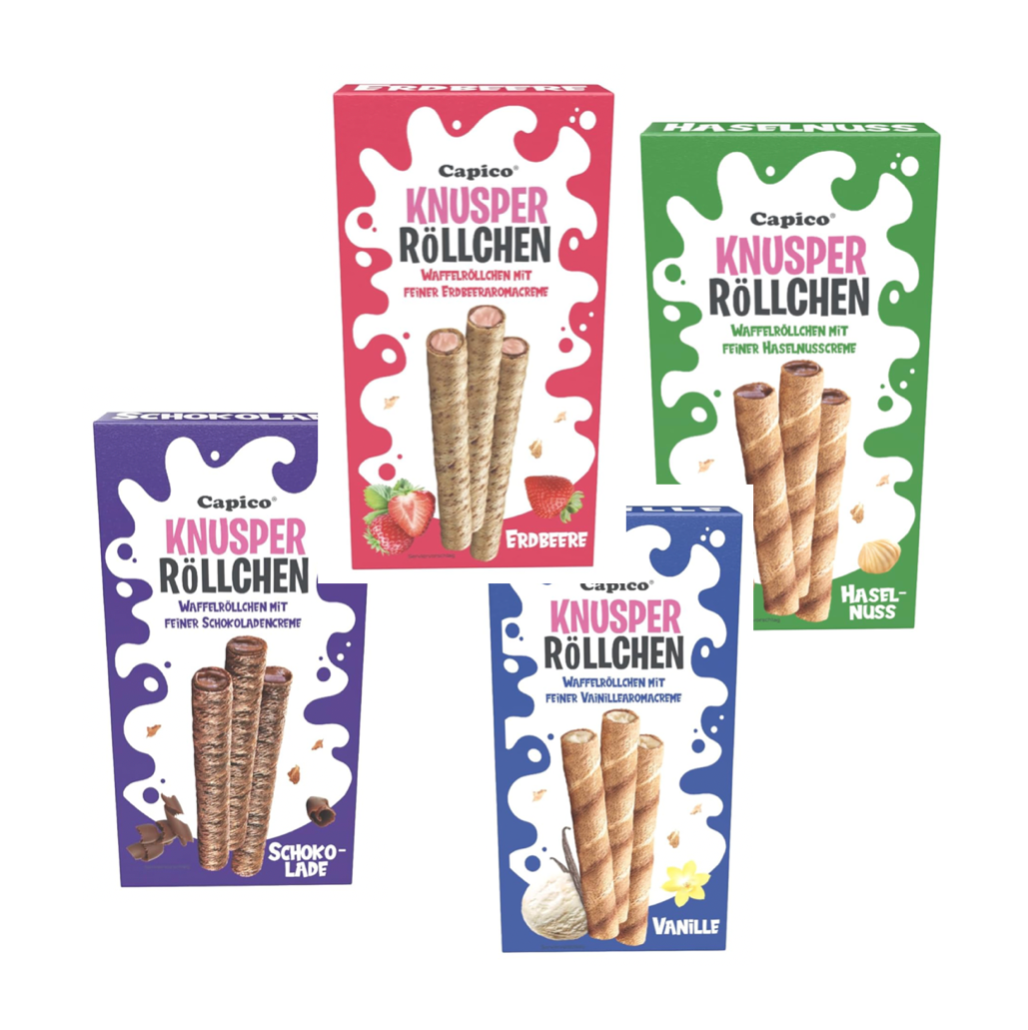 Capico Waffelröllchen 4 Sorten je 75g