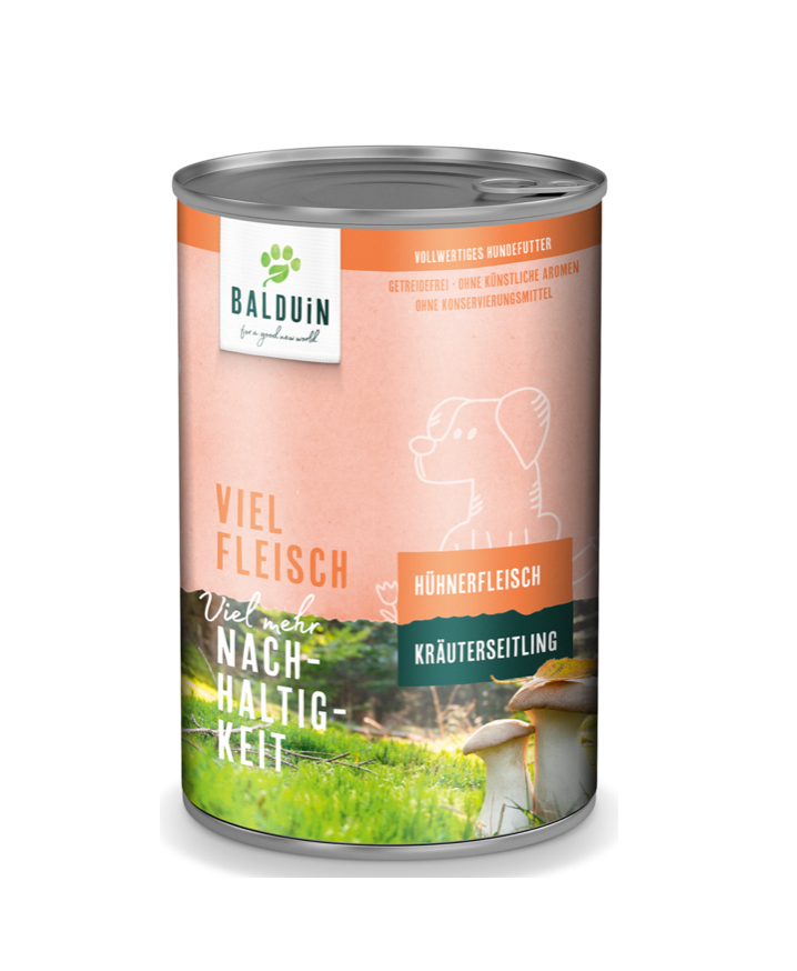 Balduin Premium Hunde-Nassfutter 6 x 400g, 4 Sorten MHD 06/2025 – Bild 5