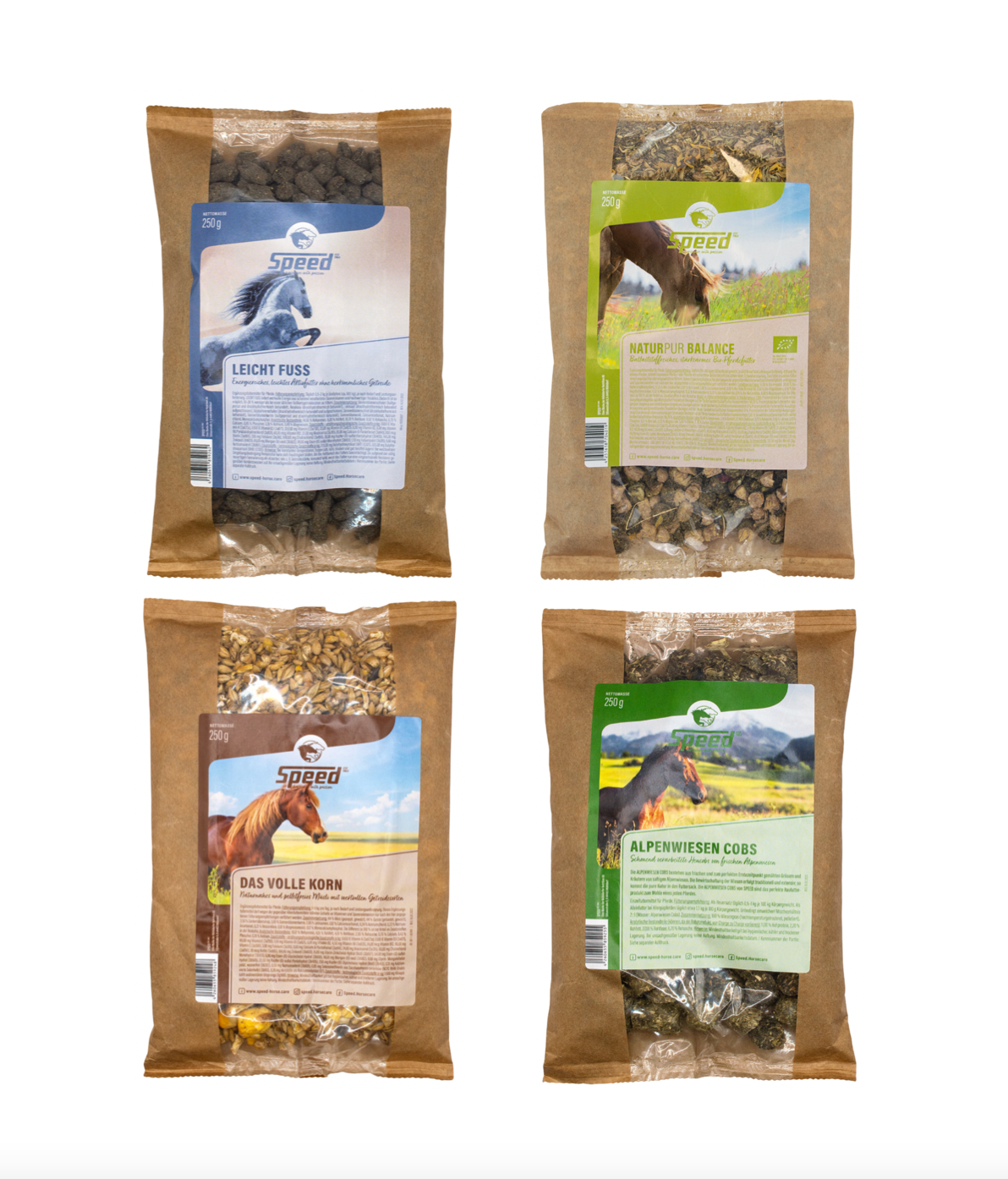 SPEED Futterprobe für Pferde div. Sorten 250 g / XXXL Box 65 x 250 g