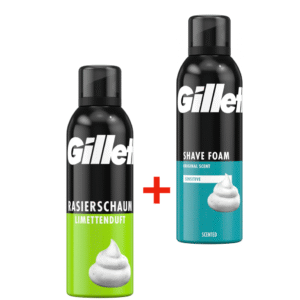 Gillette Rasierschaum im Set, 2 Sorten, 2 x 200 ml