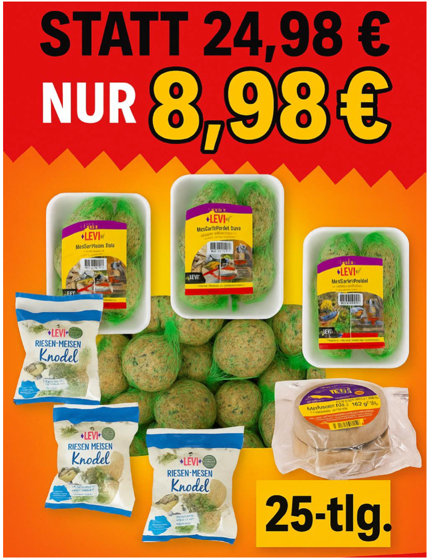 GeVo Vogelfutter MULTi-Mix-BOX 25 teilig