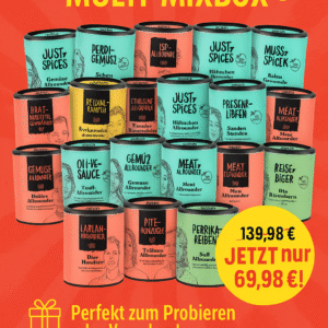 Just Spices Gewürze 25er XXL MULTI-Geschenke-MixBox 50g- 79g