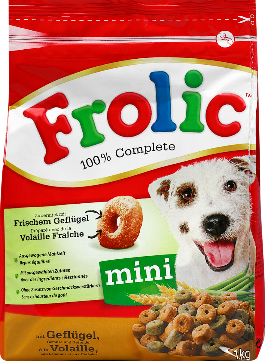 Frolic Trockenfutter Hund mit Geflügel, Getreide und Gemüse, 20 x 1 KG – Bild 2