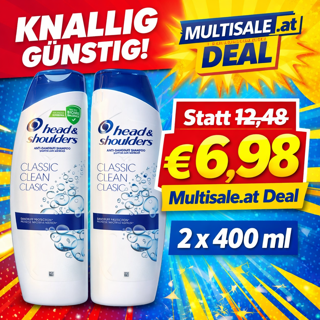 Head & Shoulders Classic Clean 2 x 400 ml
