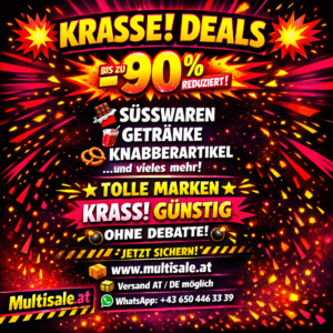 KRASSE! DEALS BIS ZU –90 % REDUZIERT!