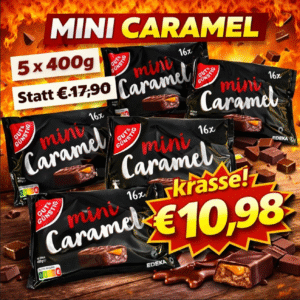 Gut & Günstig Mini Caramel Schoko Box 5 x 400g - MHD 06/2026